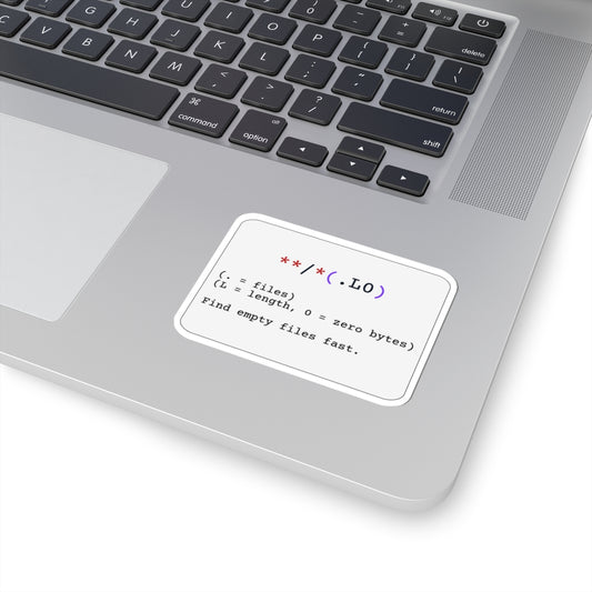 Zsh Zero-Byte Files Sticker (Light Mode)