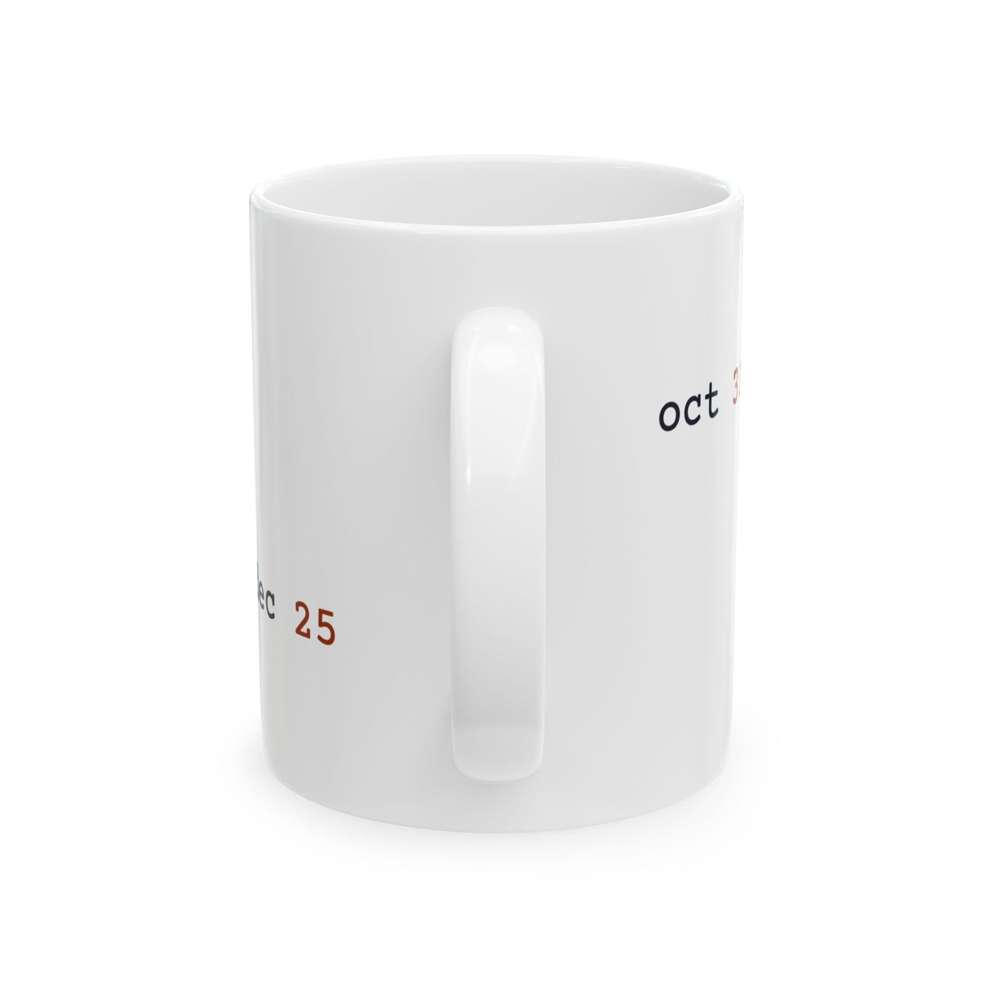 oct 31 == dec 25 Mug (Light)