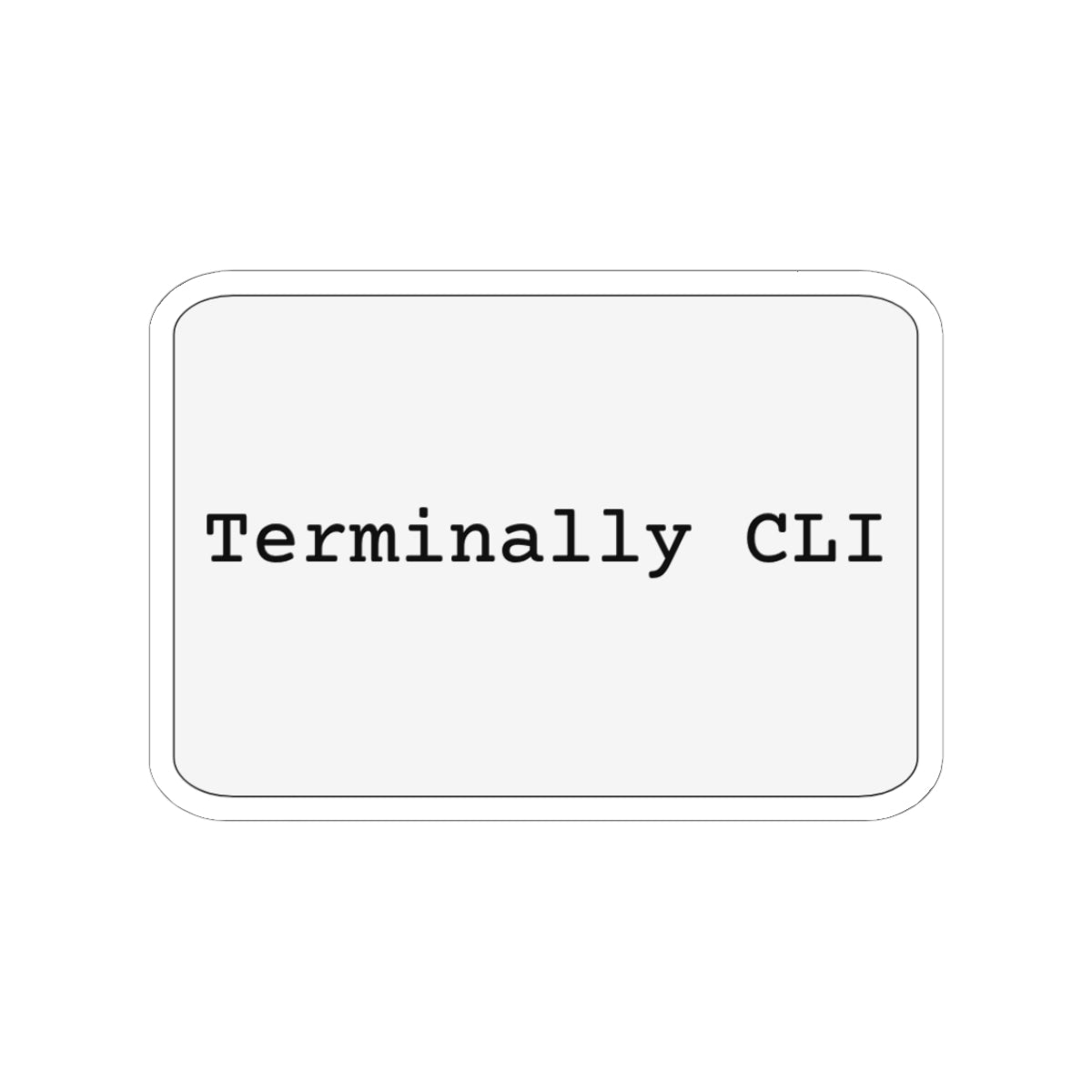 Terminally CLI Sticker (Light)