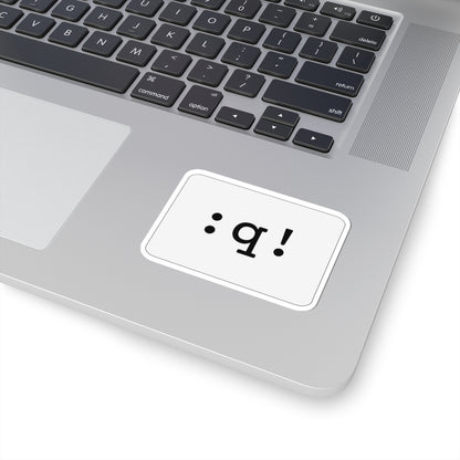 Quit Vim Sticker (Light)