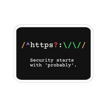 Regex Probably A URL Sticker (Dark Mode)
