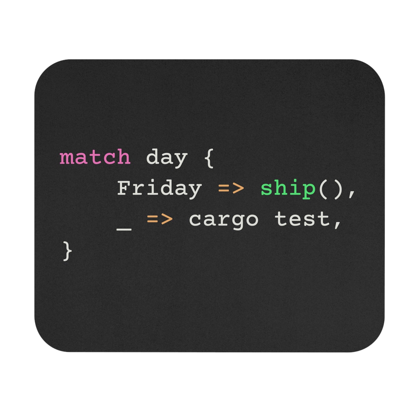 Rust match day Mousepad (Dark)