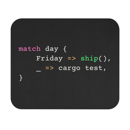 Rust match day Mousepad (Dark)