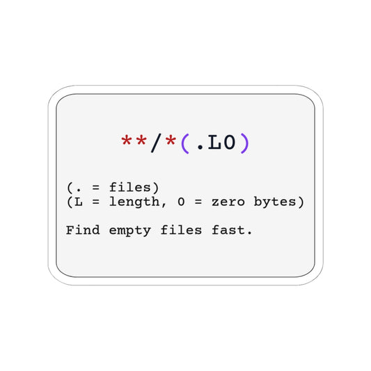 Zsh Zero-Byte Files Sticker (Light Mode)