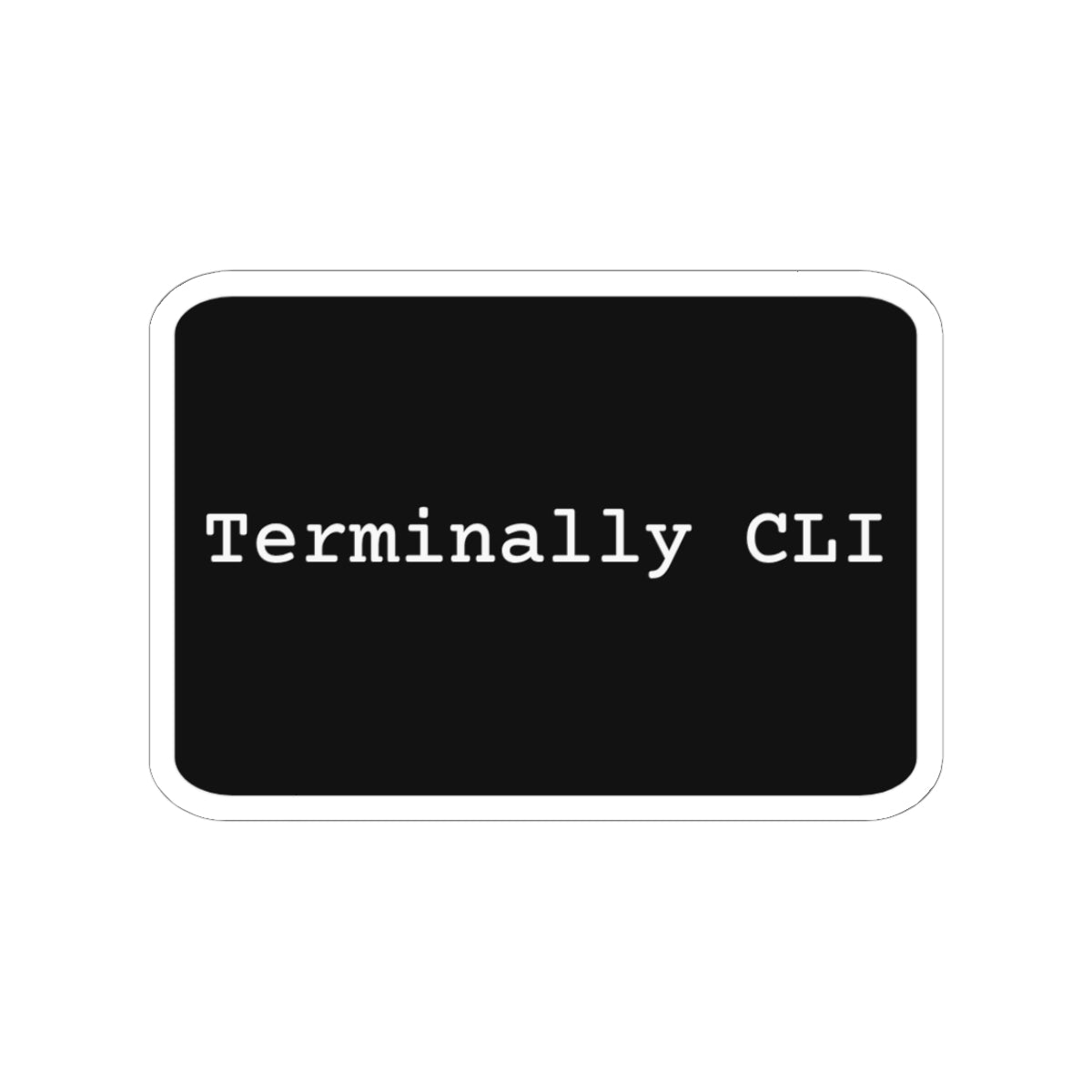 Terminally CLI Sticker (Dark)