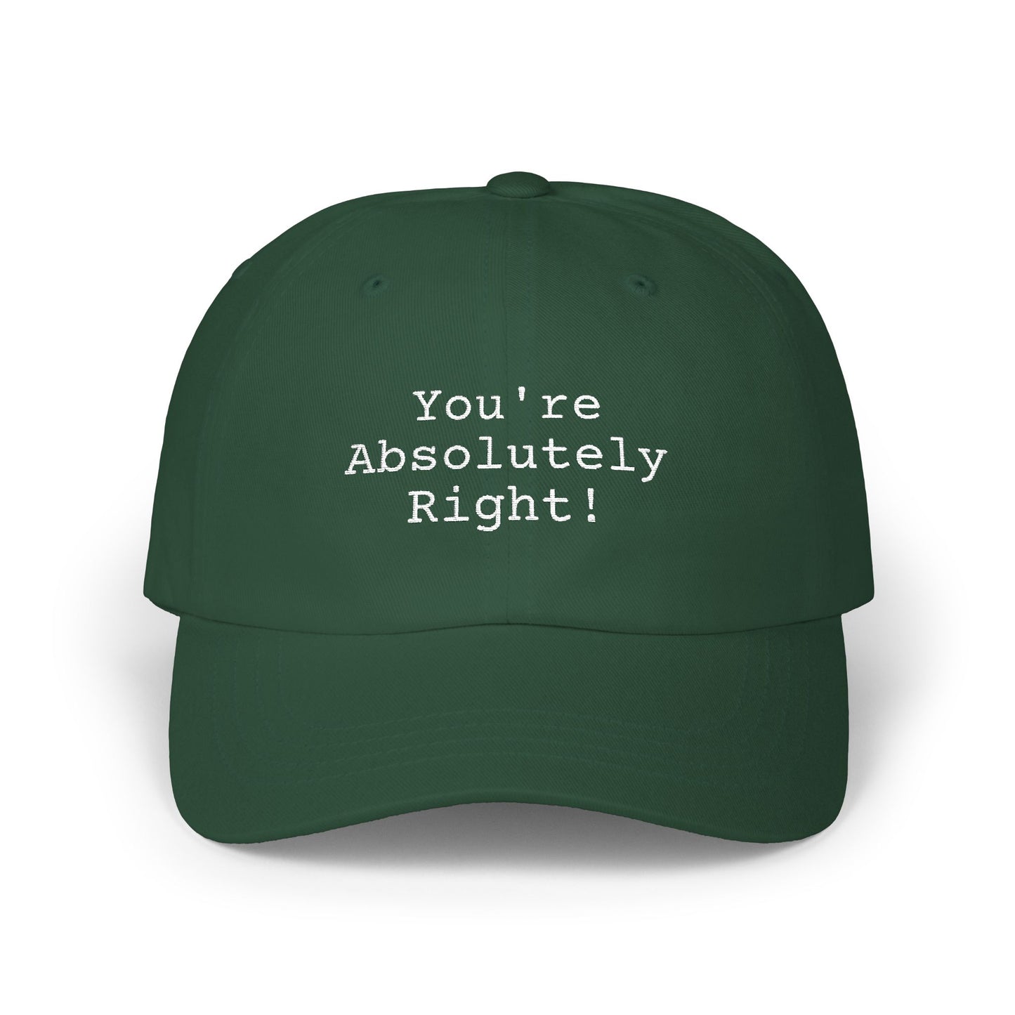 You're Absolutely Right Dad Cap (Dark)