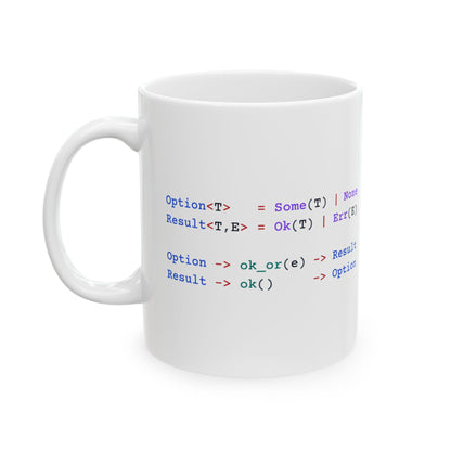 Rust Option / Result Mug (Light)