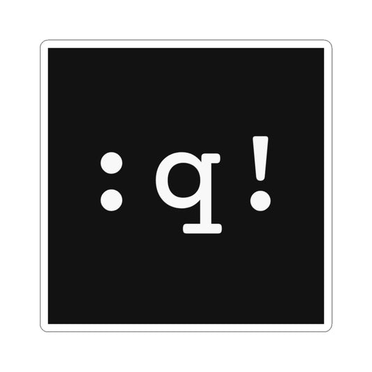 Quit Vim Sticker (Dark)