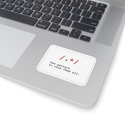Regex Match Everything Sticker (Light Mode)