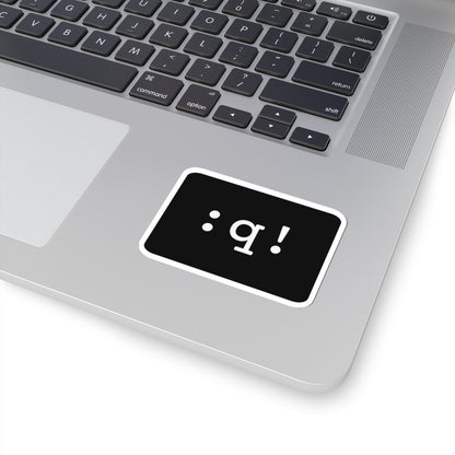 Quit Vim Sticker (Dark)