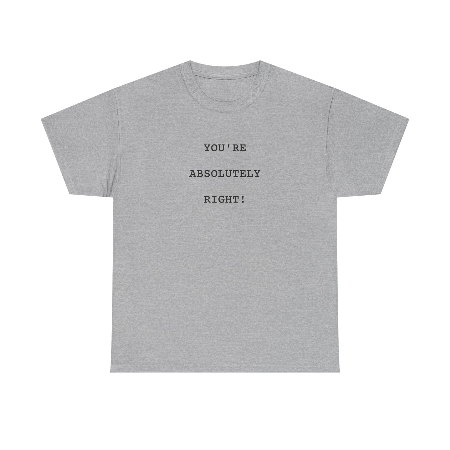 You're Absolutely Right Tee (Light)