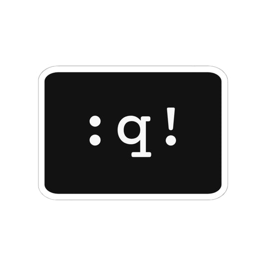 Quit Vim Sticker (Dark)