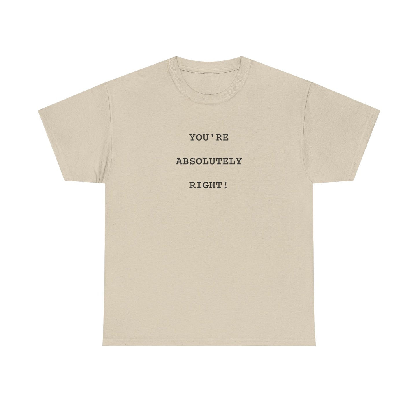 You're Absolutely Right Tee (Light)