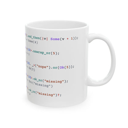 Rust Option / Result Mug (Light)