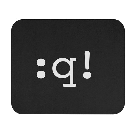 Dark Quit Vim Mousepad